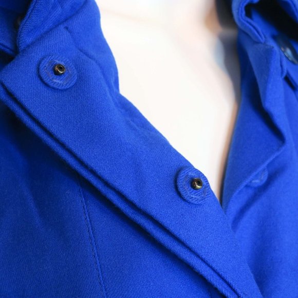 Ana Sekularac Blue Avant Garde Wool Jacket Asymmetrical Blazer Structural 36 | 6 - Picture 8 of 12